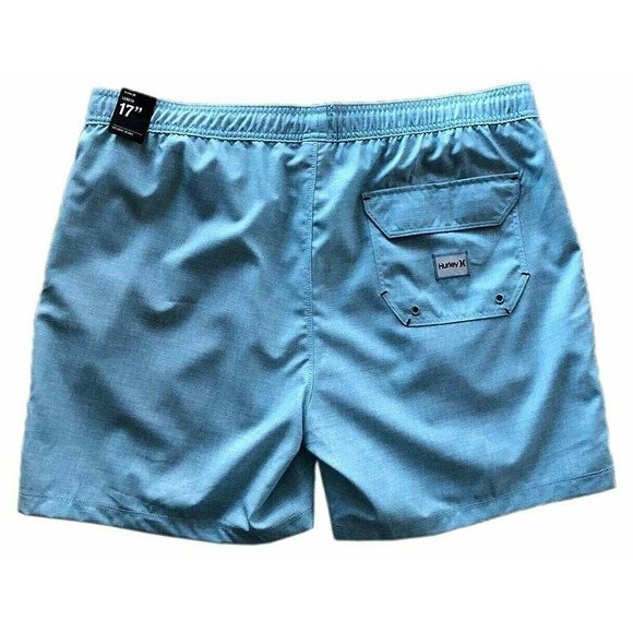 Hurley Men's Heather Volley 17" Boardshorts - Light Blue - Picture 3 of 3